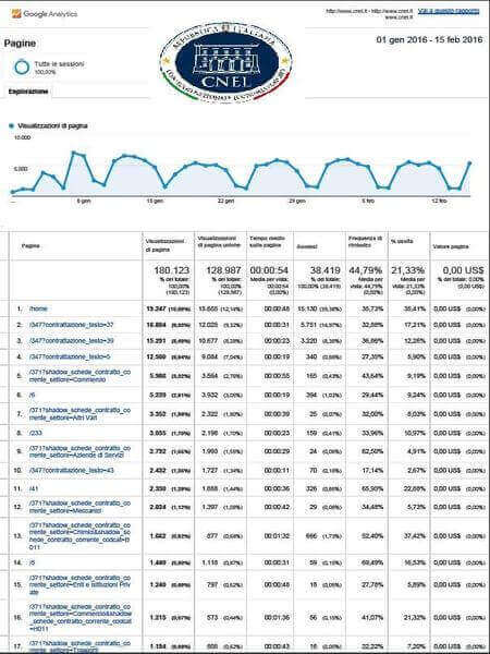 statistiche web
